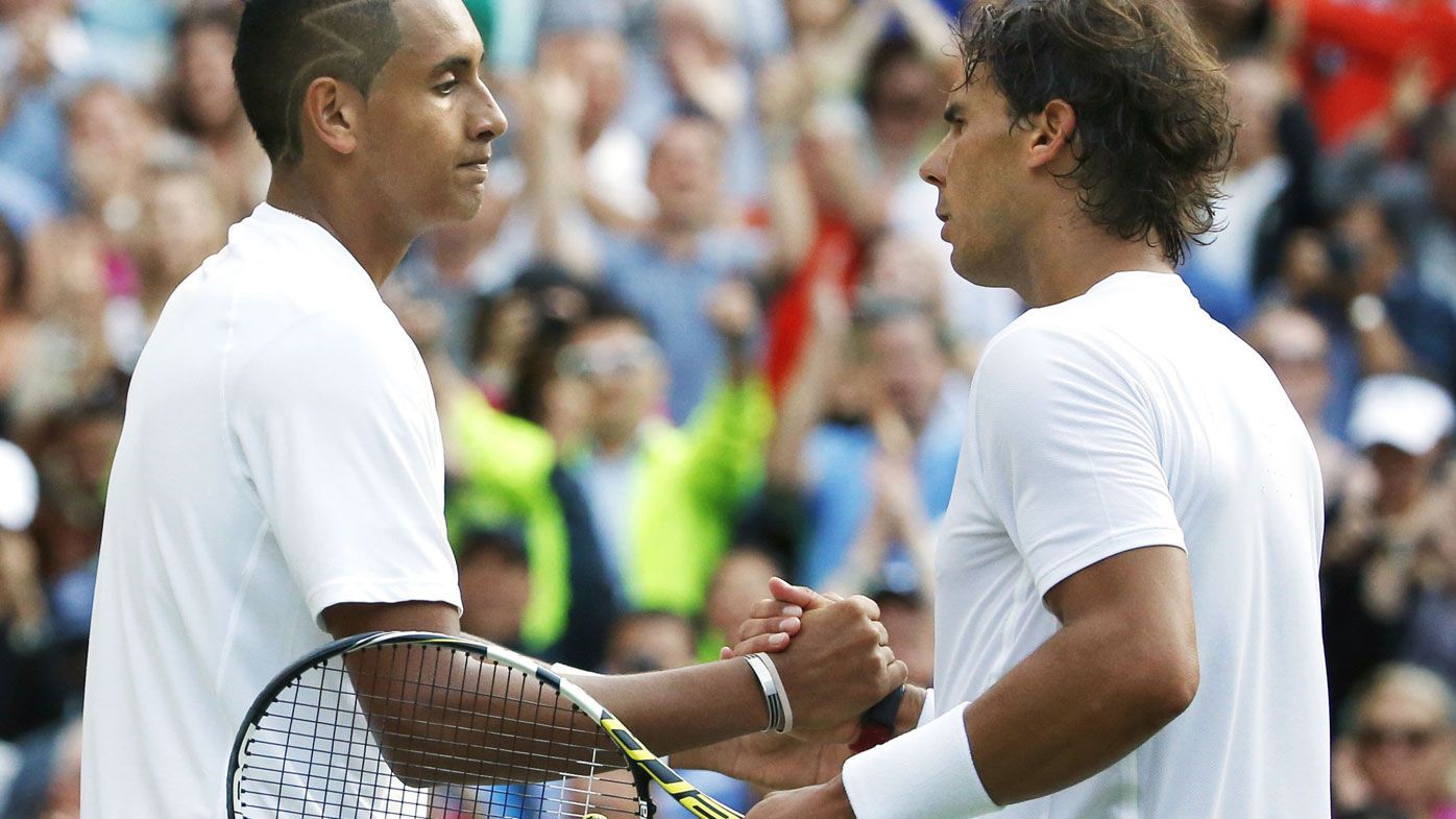 Nick Kyrgios downs Rafael Nadal at Wimbledon in 2014