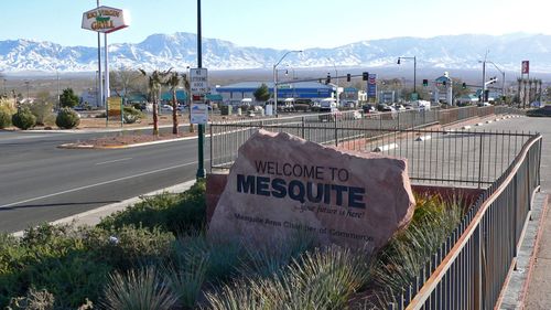 Gunman Stephen Paddock is understood to have lived in Mesquite, Nevada (Stan Shebs).