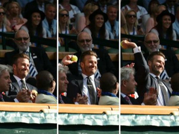 Beckham takes centre stage at Wimbledon