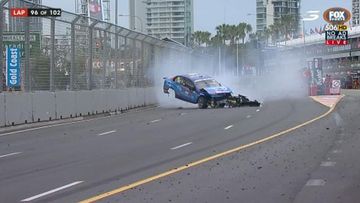 Tander sends rival into the wall at 265km/h