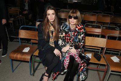 <em>US Vogue </em>editor-in-chief Anna Wintour and daughter Bee Shaffer at Burberry A/W '18, London Fashion Week
