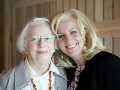 Jean Kittson with her mother, Elaine.