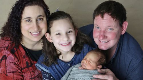 Sarah and Steven Gillam, pictured with their 'miracle" daughter Chloe and son Charlie.
