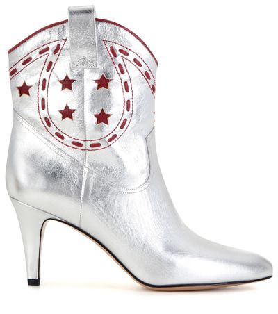 <a href="http://www.mytheresa.com/en-au/metallic-leather-cowboy-boots-559917.html" target="_blank">Boots, $785, Marc Jacobs at mytheresa.com</a>