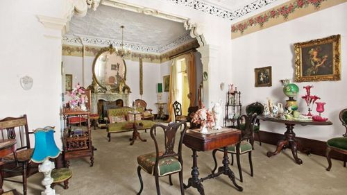 Ms Fardell's home was extensively furnished with Victorian antiques which will be auctioned off. (Robinson Property)