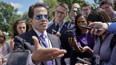 Anthony Scaramucci during his very brief tenure as Communications Director. (AAP)