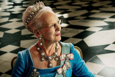 Official portrait for Queen Margrethe of Denmark's Golden Jubilee marking the 50th anniversary of Her Majesty's accession to the throne