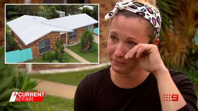Aussie mum forced to camp in backyard after purchasing house she says is toxic.