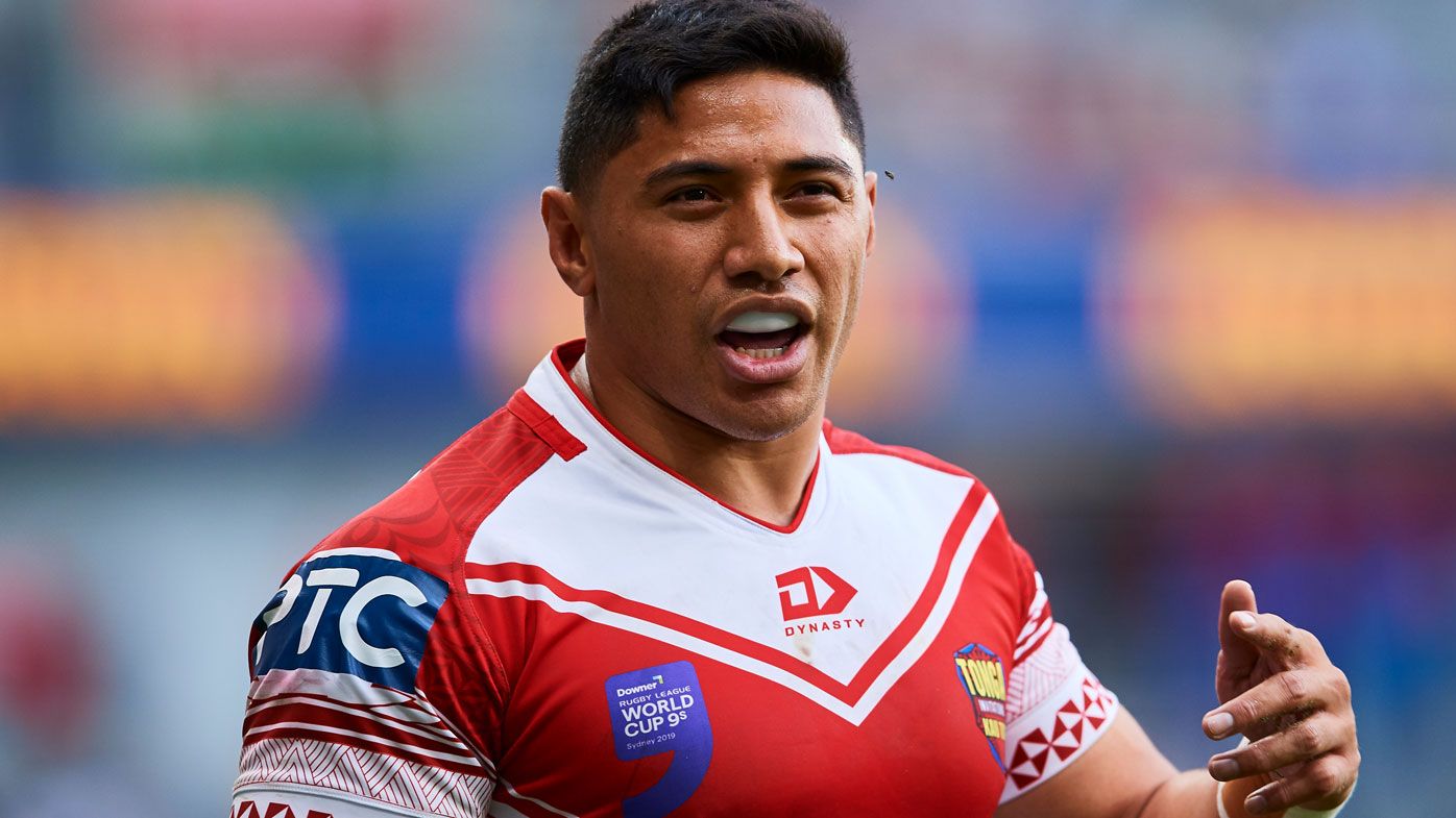 Jason Taumalolo stars for Tonga at the World Cup 9s. (Getty)