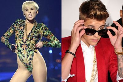 And while we're bagging out hypocritical Hollywood, can we please take note of the advice Miss Miley gave the Biebs on growing up in the public eye (yes, you read that right). <br/><br/>She told <i>Rolling Stones</i> mag: "I mentor Justin in a way. I've been doing this s--- for a long time, and I already transitioned... I don't think he's quite done it yet." <br/><br/>Miley's obviously a pro at the child star transition.