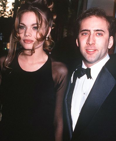 Nicolas Cage with model Kristen Zang 