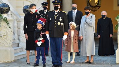 Princess Caroline of Hanover, Prince Jacques of Monaco, Prince Albert II of Monaco, Princess Gabriella of Monaco and Princess Stephanie of Monaco