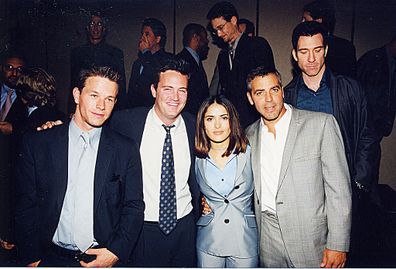 Mark Wahlberg, Matthew Perry, Salma Hayek, George Clooney & Dylan McDermott at Showest '98 in Las Vegas.  10 September, 1998