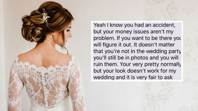 Bride demands guest changes appearance in searing text exchange: 'Your look doesn't work'