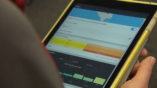 An app that monitors air quality and sends personalised health alerts has been launched in the Northern Territory. 