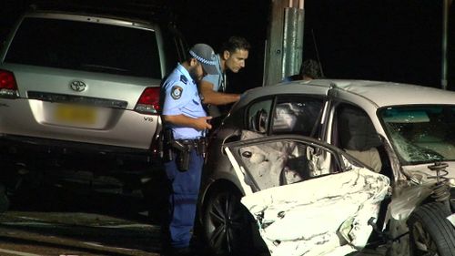 Two men are in police custody after a pursuit overnight involving a stolen car. (9NEWS)