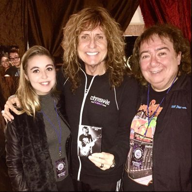 Bernie Marsden, daughter Olivia, and David Coverdale