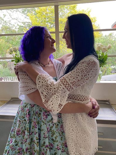 Stephanie and Mina Calvert were married on 24 March 2020.