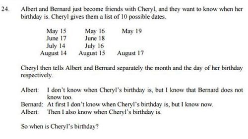 Cheryl, you tease. (Facebook).