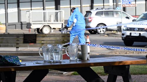 The aftermath of the fatal car crash in the regional Victorian town of Daylesford.