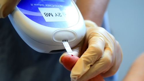A diabetes test. (AAP file image)