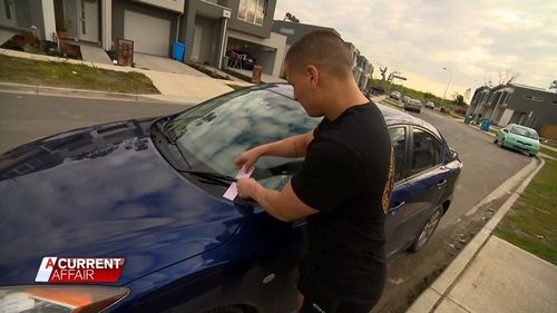 The residents on Willow Glen Boulevard in Cranbourne were fined up to hundreds of dollars for parking in 'no stopping' zones because the estate's own parking areas were too occupied.