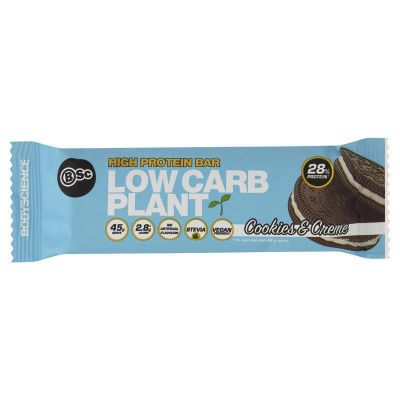 BSc Body Science High Protein Low Carb Plant Bar Cookies & Cream 45g