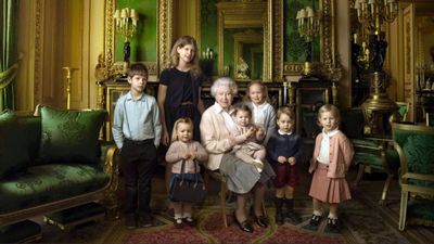 Mia Tindall poses for the Queen's 90th birthday portrait, April 2016