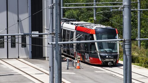 Inner West Light rail, trams. Lilyfield. Light rail is closed for up to 18months for repair work to be carried out on the carraiges due to cracks being found. 7th December 2021 Photo Louise Kennerley