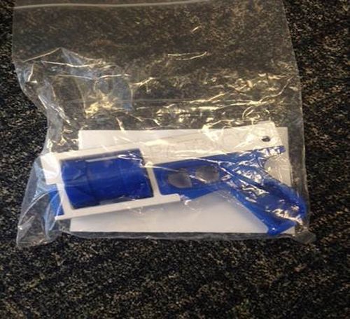 Last month, three 3D-printed handguns were located on the Sunshine Coast, which had been made over the past two months and capable of firing. Picture: Supplied.