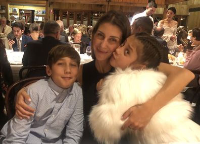 Luisa with her son and daughter in 2018, before she started the business.