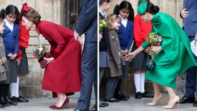 Kate Middleton, Duchess of Cambridge, and Meghan Markle, Duchess of Sussex