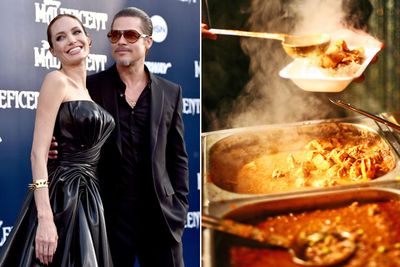 The way to Brad's heart is obvs through his stomach!<br/><br/>In April 2013, Angelina surprised Brad by flying his favourite curry from the UK, where he filmed <i>World War Z</i>, to LA.<br/><br/>The "curry from Surrey" was cooked and flash-freezed, then loaded onto their private jet. A year earlier, at that same curry house, Brange spent $5000 on one boozy meal for close friends and their bodyguards.<br/><br/>Images: Getty