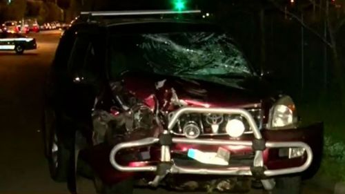 The driver crashed into several parked cars. (9NEWS)