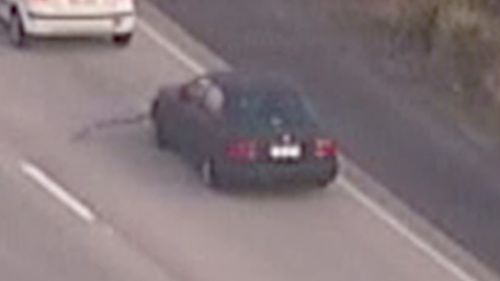 Police pursued the car down the M1. (9NEWS)