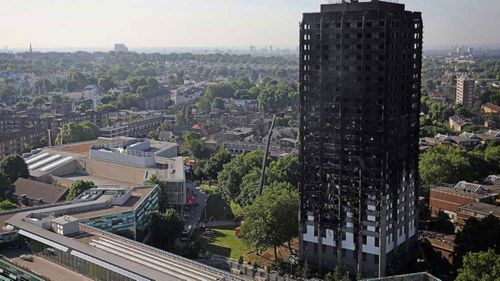 An expert found the cladding on London's Grenfell Tower helped spread fire. (AP)