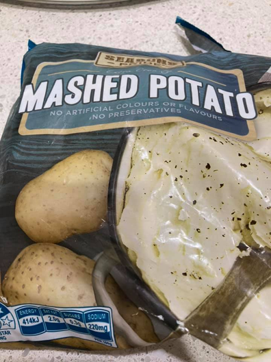 Seasons Pride Frozen Mashed Potato 1kg, available at Aldi