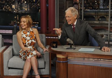 Linsday Lohan, David Letterman