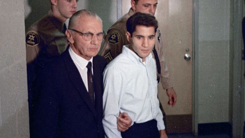 Conspiracy theorists have long argued Palestinian immigrant Sirhan B Sirhan was not responsible for Kennedy's death, instead blaming a 'second gunman'. (AAP)