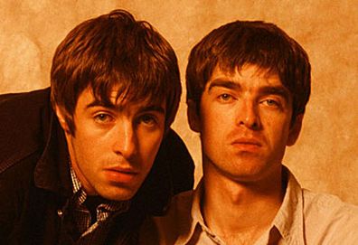 Liam and Noel Gallagher at photoshoot (Getty)