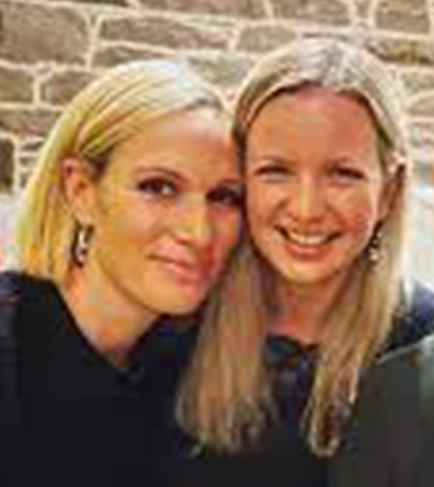 Lindsay Wallace with Zara Tindall.