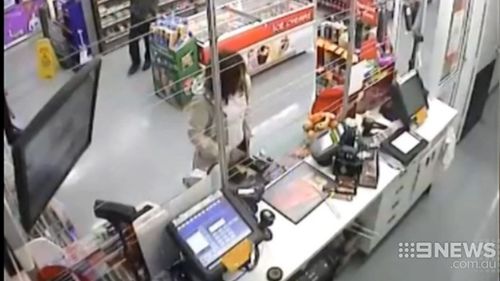 CCTV captured Patel buying petrol prior to the murder. (9NEWS)