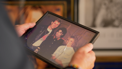 Richard Wilkins and Rebecca Gibney with Michael Jackson