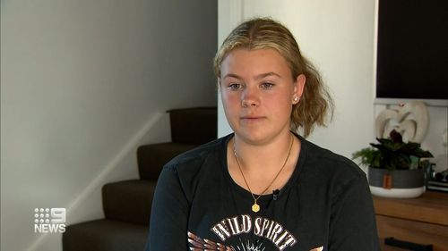 Sixteen-year-old Georgia Smith had been working at Ned Kelly's Pizza in Tweed Heads when, after receiving her first dose of Pfizer, she says she was declared a health risk.