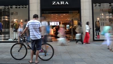 Zara shop in Barcelona.