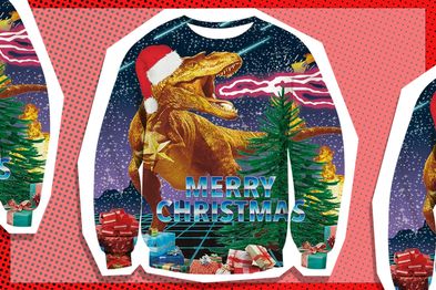 9PR: Lovekider Merry Christmas Dinosaur Jumper