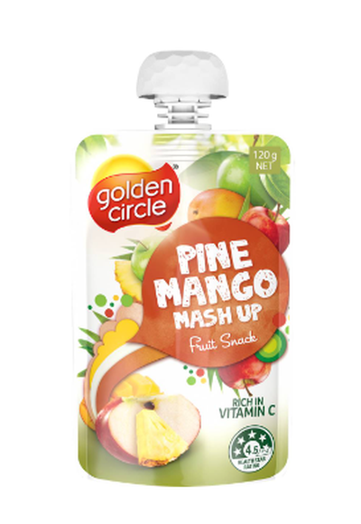 Golden Circle Blended Fruit Puree Mango & Pineapple Lunch Box Pouch - 15.2 grams
