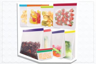 9PR: Reusable Food Storage Freezer Bags, 10 Pack