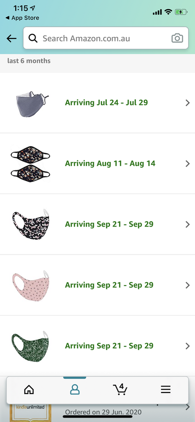 I ordered as many face masks as could find on Amazon.