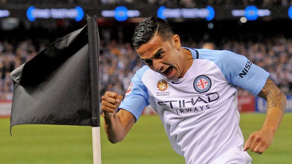 Tim Cahill and Melbourne City are headed to Spotless Stadium. (AAP)